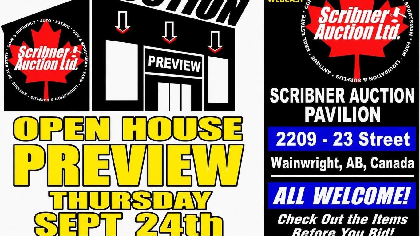 OPEN HOUSE - PREVIEW THURSDAY : SEPT 24th : from 2-7pm Alberta Canada Time