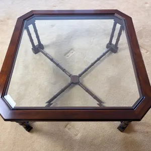 Glass-Top Coffee Table