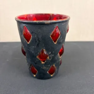 Unique Ruby Red Glass