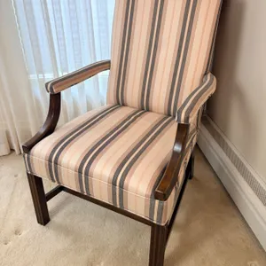 Chevron Upholstered Armchair