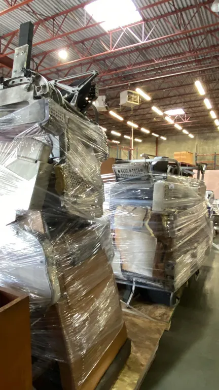 2 PALLETS OF HEAVILY DAMAGED AIR PLANE SEAT PROPS