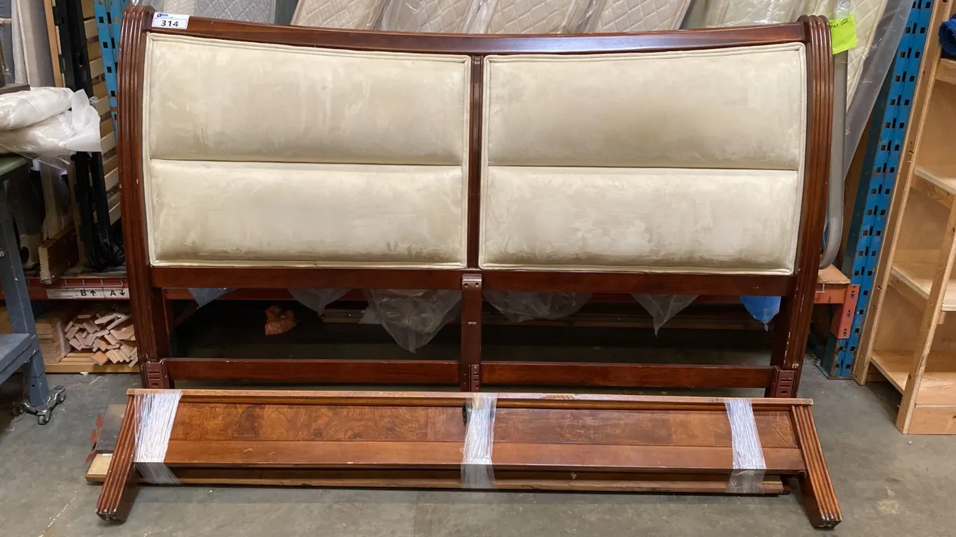 KING SIZE BED FRAME - HEADBOARD/FOOTBOARD AND RAILS