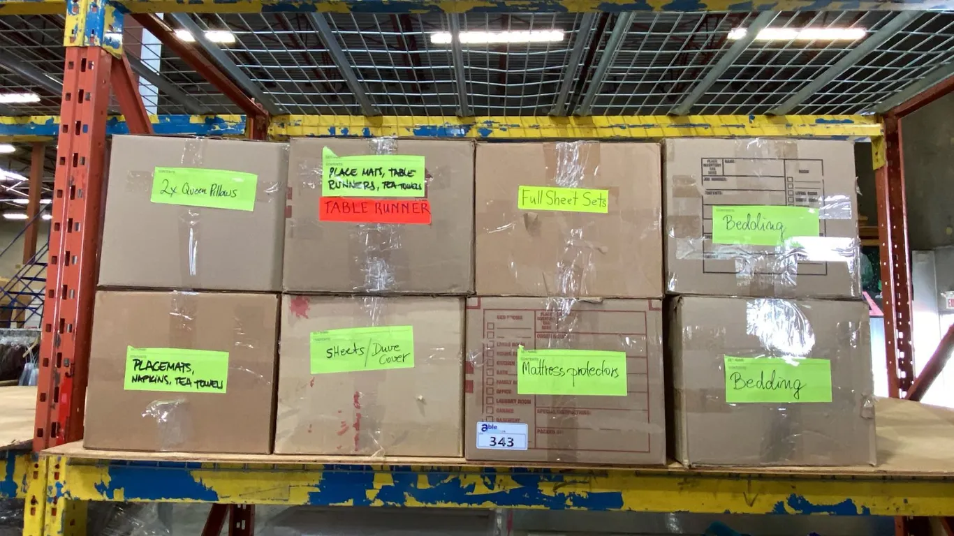 8 BOXES OF ASSORTED BEDDING