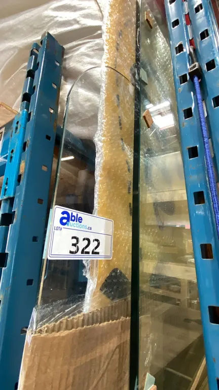 2 LARGE PIECES OF TABLE TOP GLASS