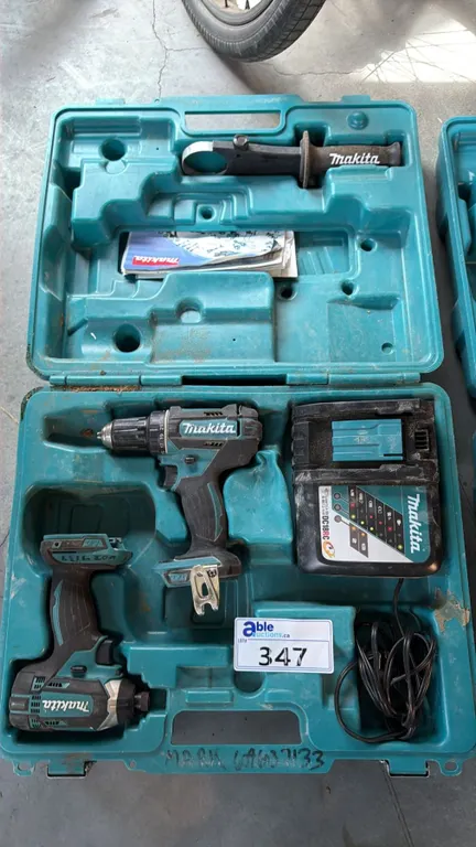 CORDLESS TWO-TOOL 18V DRIVER-DRILL AND IMPACT DRIVER COMBO KIT WITH HARDSHELL CASE