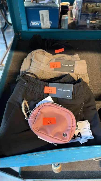 ASSORTMENT OF TRAVEL UTILITY CARGO TROUSERS, ATHLETIC JACKET MIXED SIZES