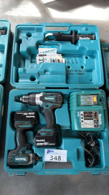 CORDLESS TWO-TOOL 18V DRIVER-DRILL AND IMPACT DRIVER COMBO KIT WITH HARDSHELL CASE