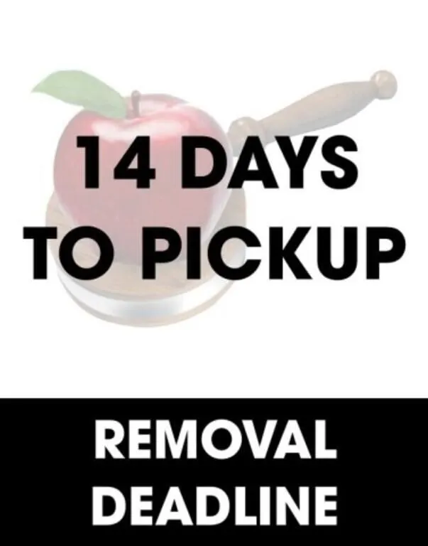 Removal Deadline