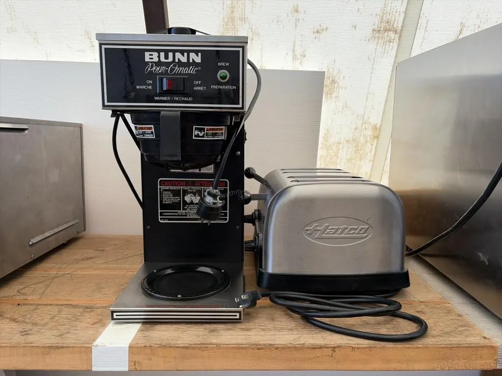 Bunn Coffee Maker & Hatco Toaster
