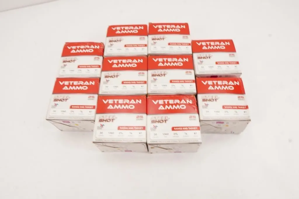 Veteran Ammo 250 Rounds 20 GA