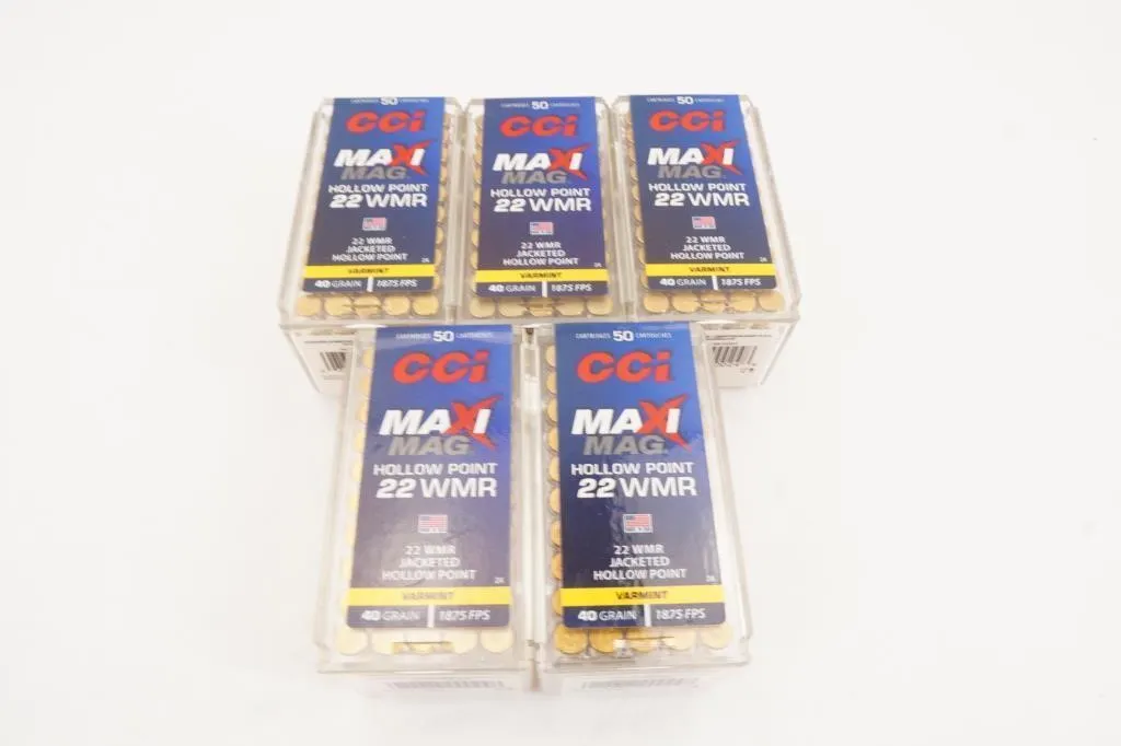 CCI 250 Rounds Varmint 22 WHMR