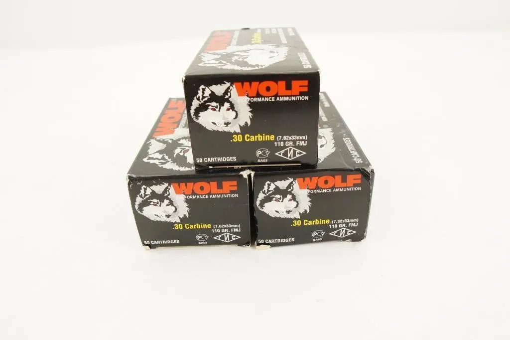 Wolf 150 Rounds .30 Carbine