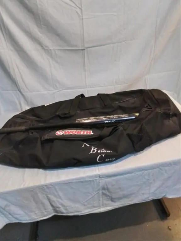 Worth baseball bag with Easton bat