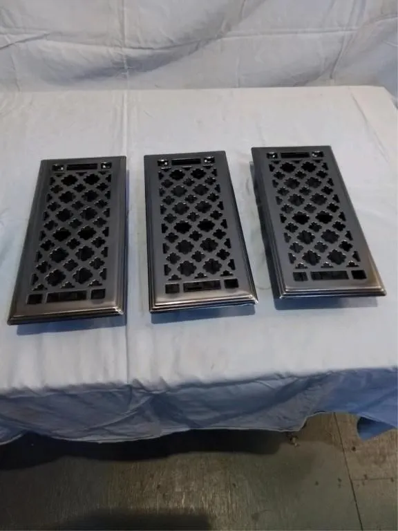 3 - Floor registers. -4" x 10"
