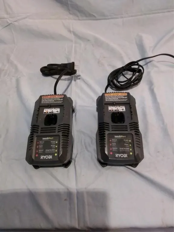 2. Ryobi battery chargers - 18 V ONE +