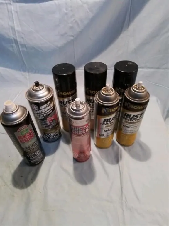 Cans of rust protection. 3 full Krown rust