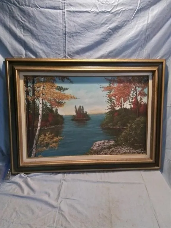 Large oil painting. 27" x. 37"