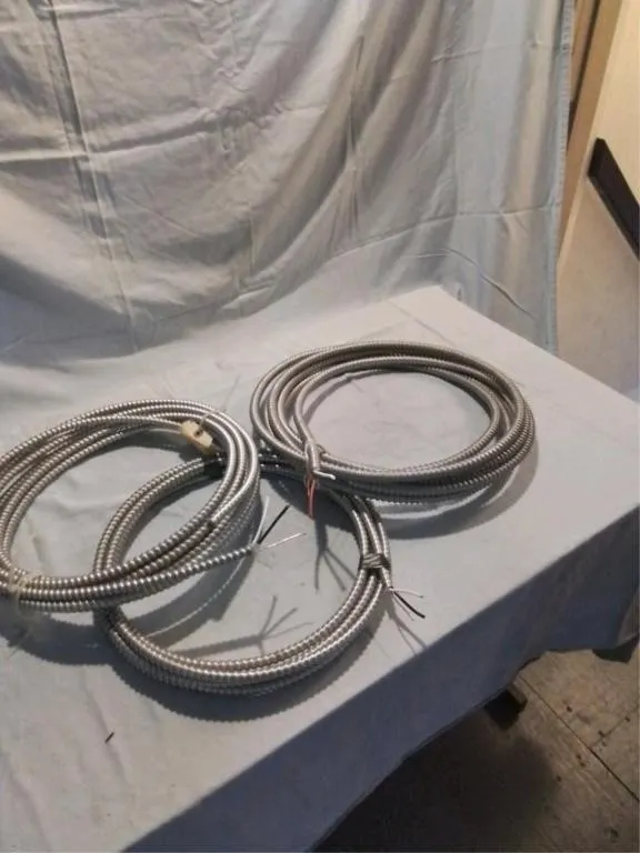 3 rolls armored cable