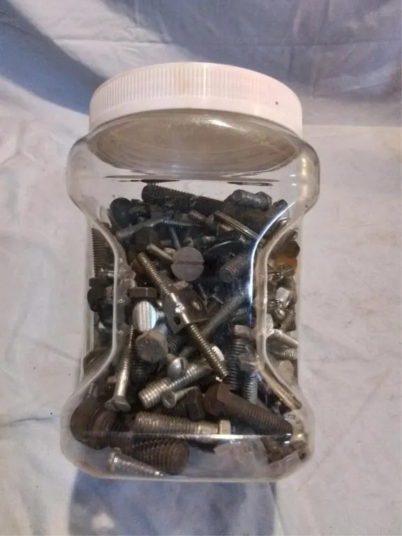 Jar of misc. Bolts