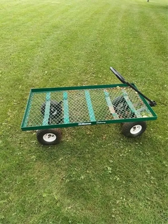 Garden wagon, 24" wide, 48" long, pneumatic tires