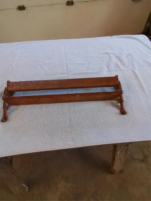 Church pew book holder