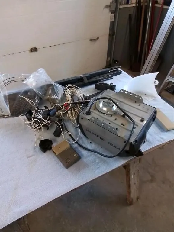 Used garage opener 1/2 hp. New drive system