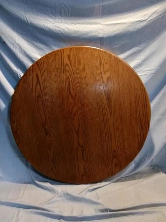 32" round hardwood table top