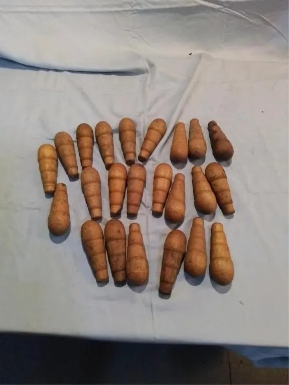 23 pc wooden handle or file handles. 3 1/2" long
