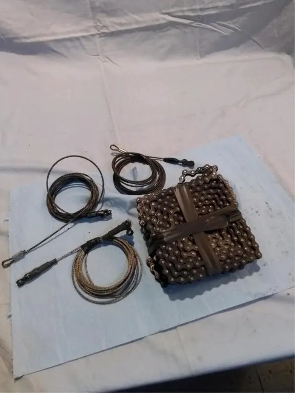 3 garage door opener chain and cable sets