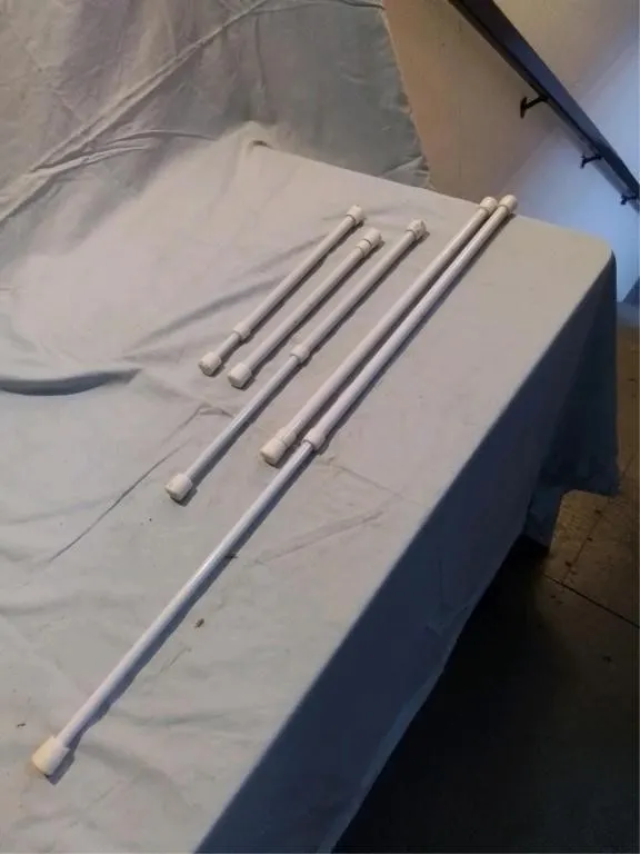 Rv fridge ajustable security bars, 3 pc - 10" to