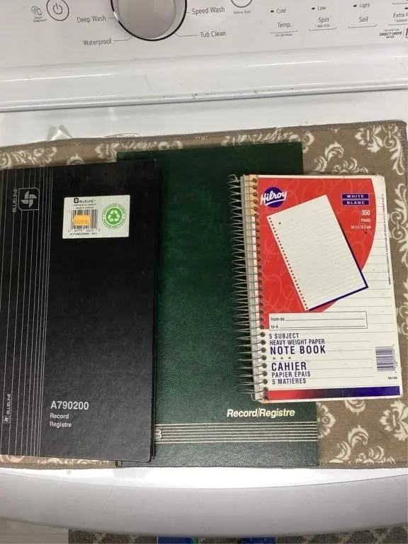 Record Books, notebook