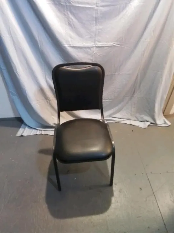 Solid metal chair