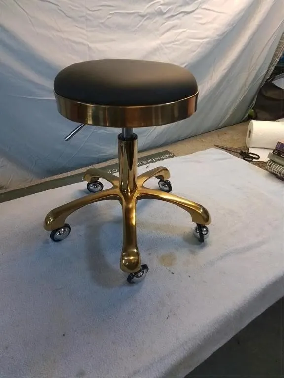 Adjustable Stool, (Navy) 12" seat, 16" to 21"