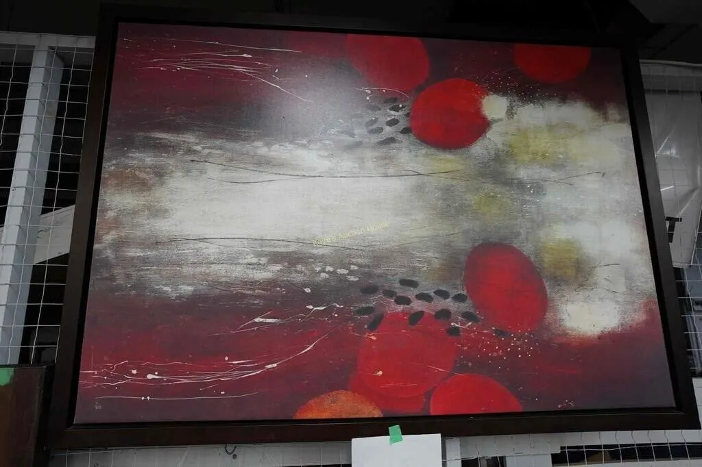 large abstract wall painting