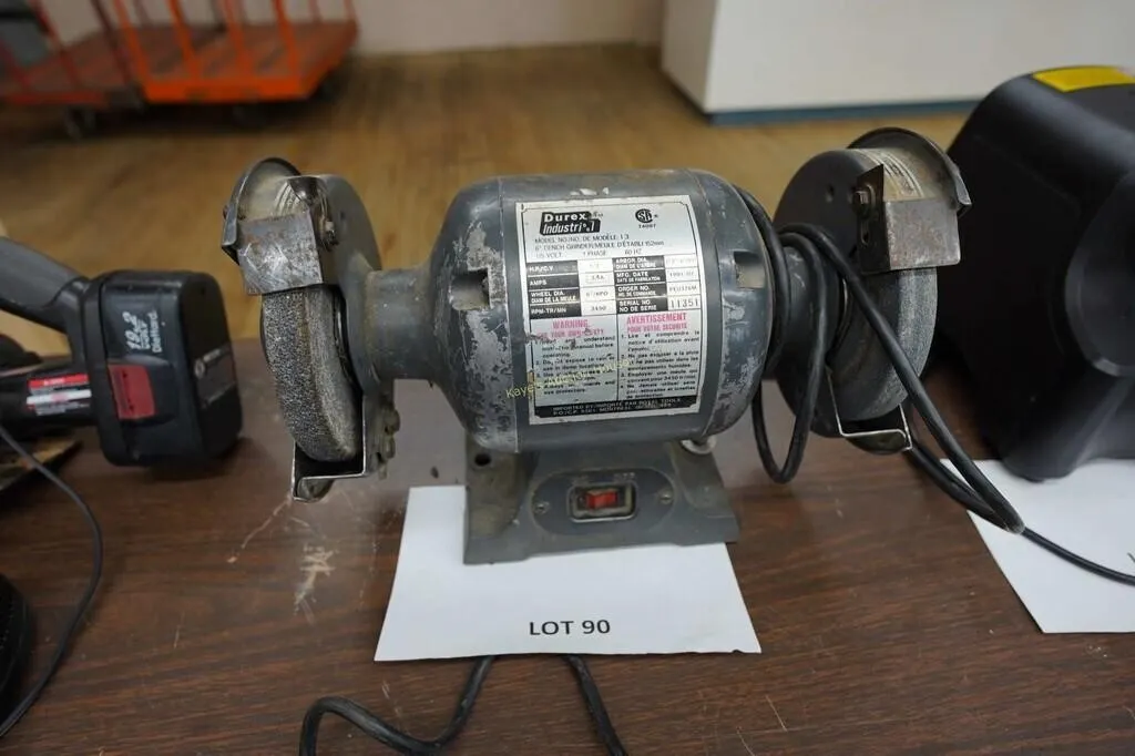 6” Durex industrial bench grinder