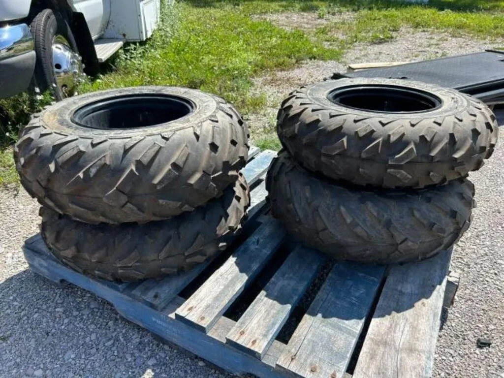Qty Of (4) Maxxis AT25x8-12 Tire(s) & Rim(s)