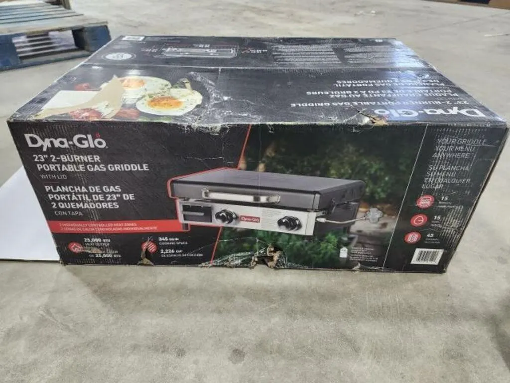 Dyna-Glo 23 In. 2-Burner Portable Gas Griddle