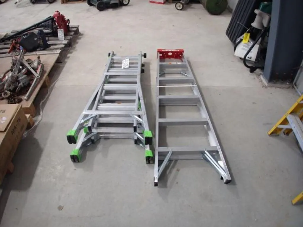 Qty Of (2) Featherlite Ladders