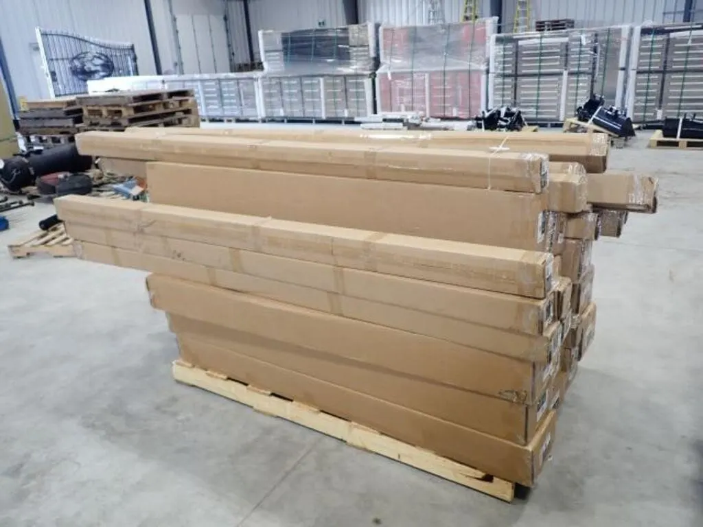 Qty Of (17) Boxes 6 Ft Vinyl Wood Grain Fence