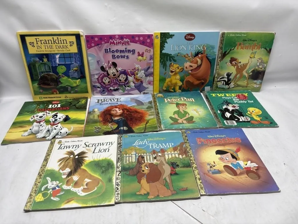 Disney Little Golden Books & Storybooks Lot (11