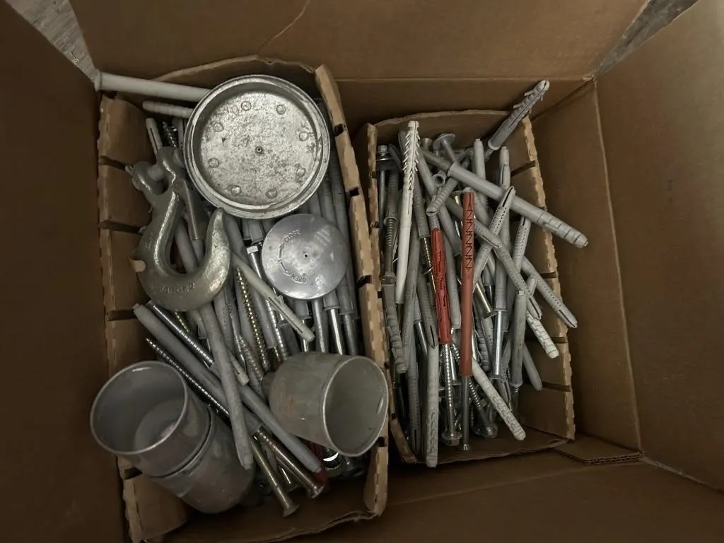 Assorted Anchors, Bolts & Rigging Hooks Lot