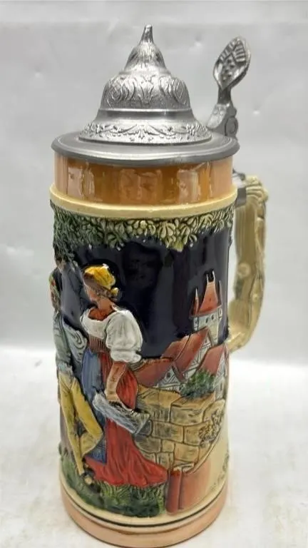Vintage German Stein With lid