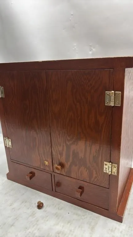 Vintage Wood Small Cabinet