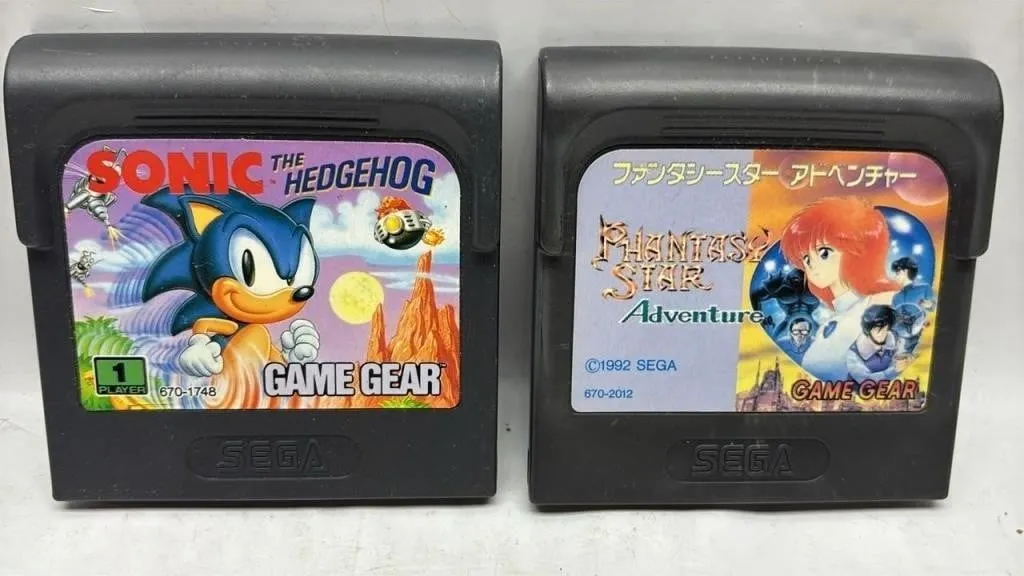 Sega Game Gear Lot cartridge Phantasy Star Sonic