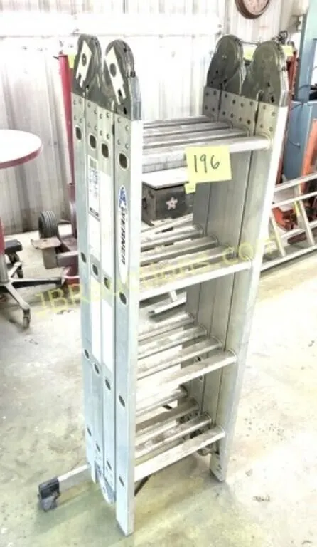 WERNER ALUMINUM FOLDING LADDER