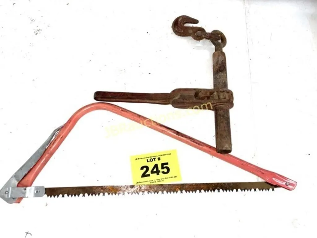 SAW AND RATCHETING TIE DOWN