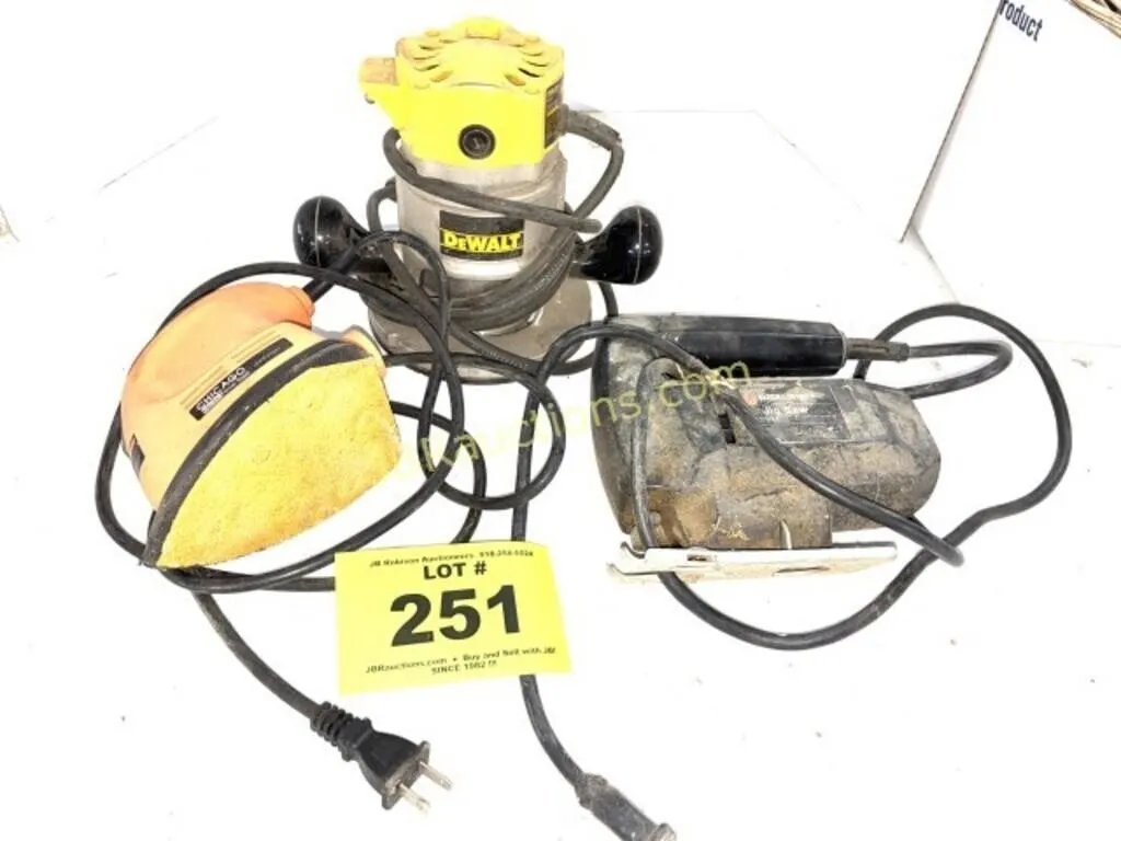 PALM SANDER, JIG SAW, SM ROUTER
