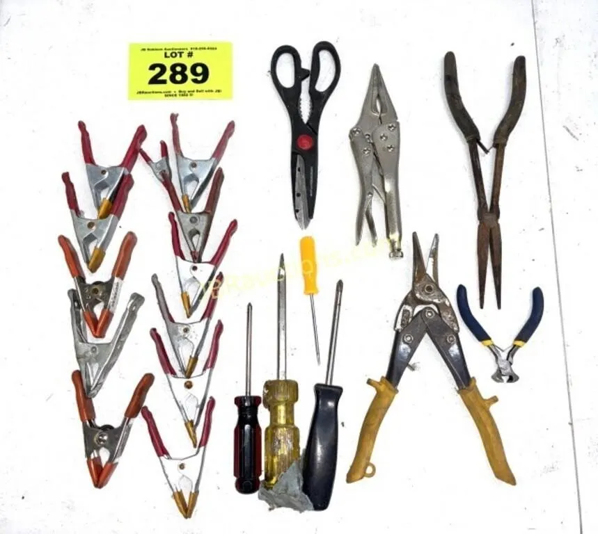 TIN SNIPS, CLAMPS, HAND TOOLS