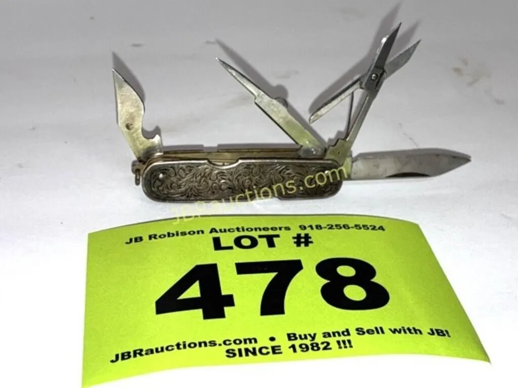STERLING SILVER HANDLE TOKYO POCKET KNIFE