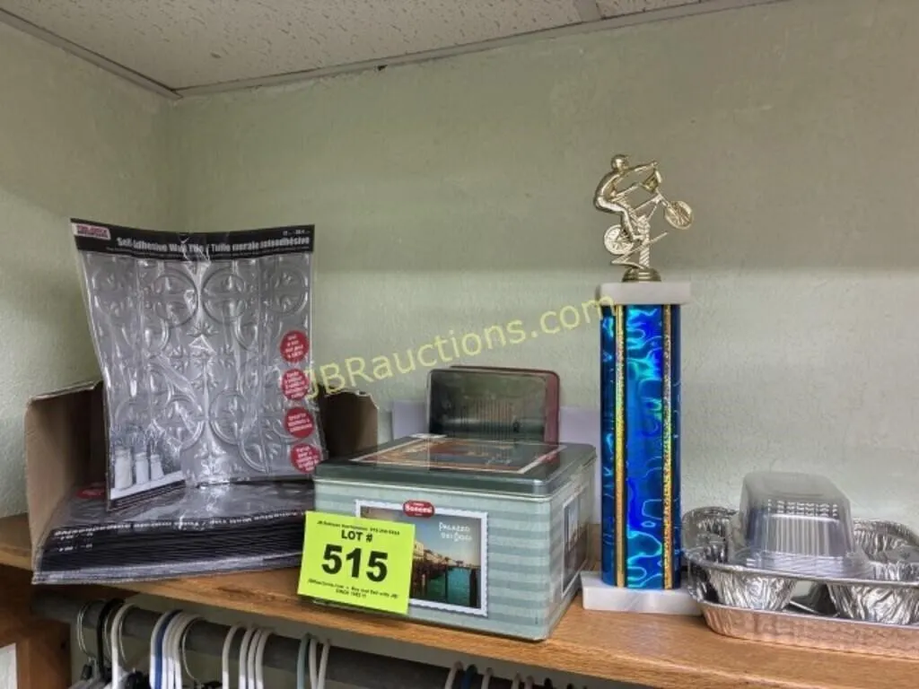 15 SELF ADHESIVE WALL TILES, ETC.